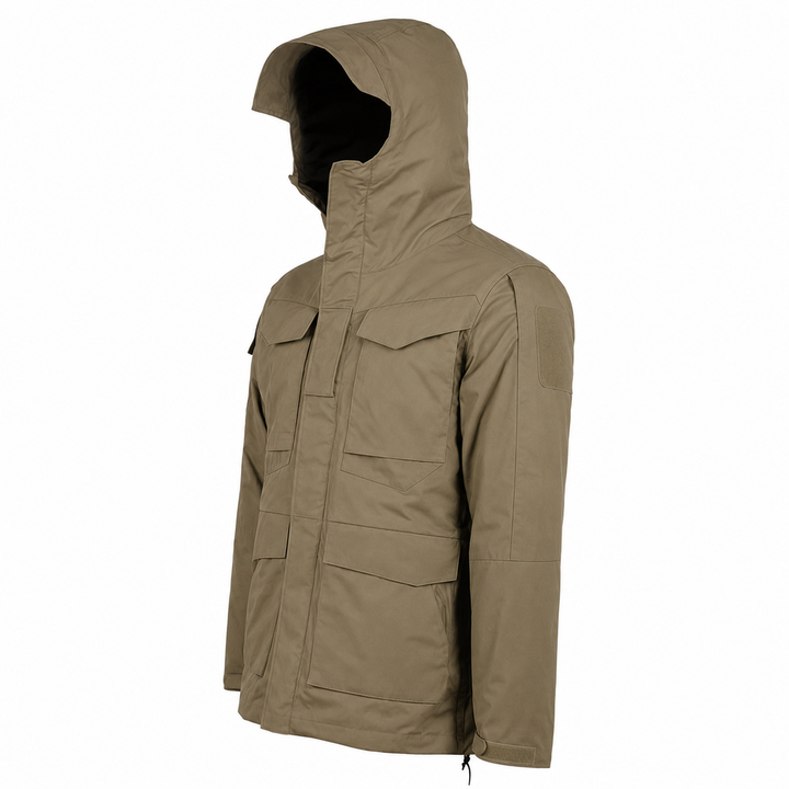 Taktische 3-in-1 Outdoorjacke mit Fleece – Tan