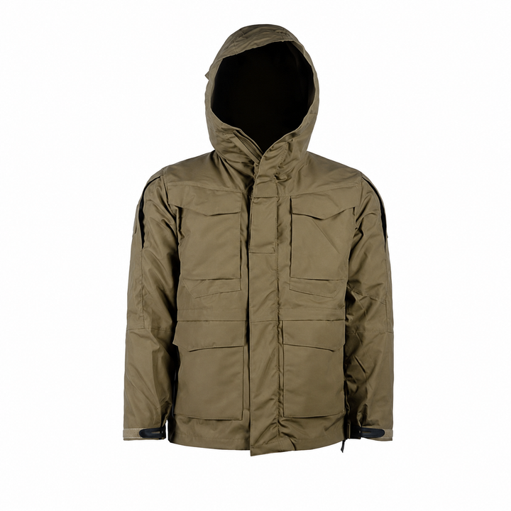 Taktische 3-in-1 Outdoorjacke mit Fleece – Tan