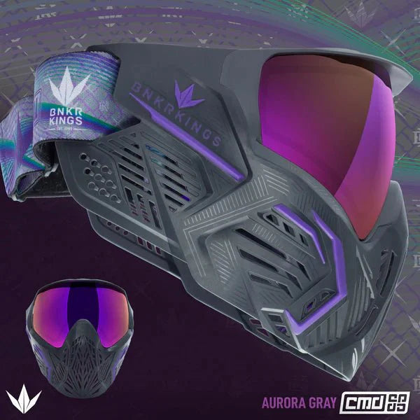 Bunkerkings CMD Command Paintball Maske - Aurora Gray - Paintball Buddy