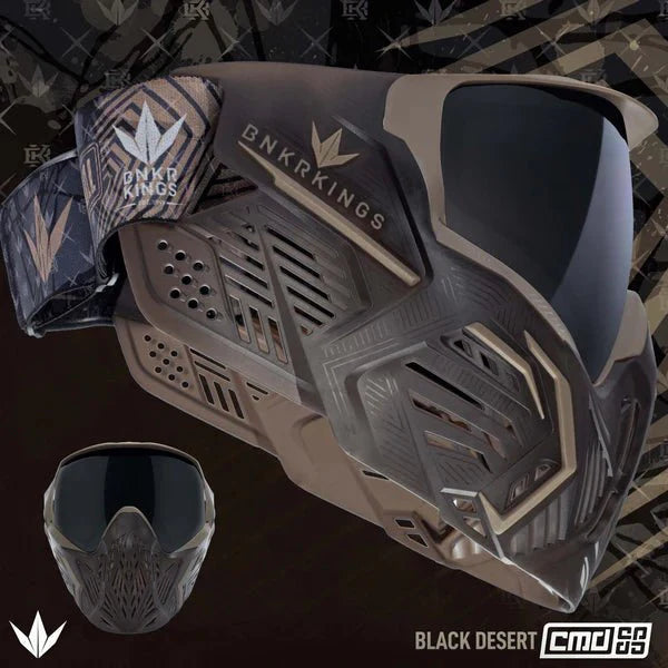 Bunkerkings CMD Command Paintball Maske - Black Desert - Paintball Buddy