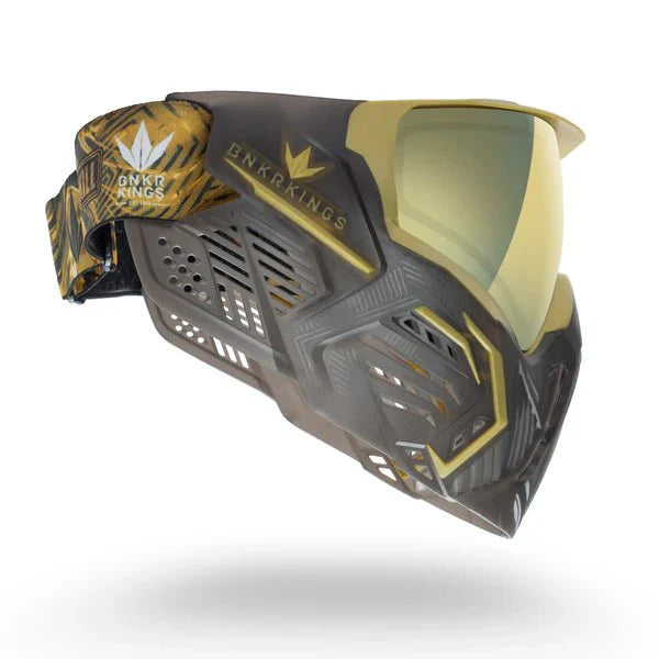 Bunkerkings CMD Command Paintball Maske - Black Gold - Paintball Buddy