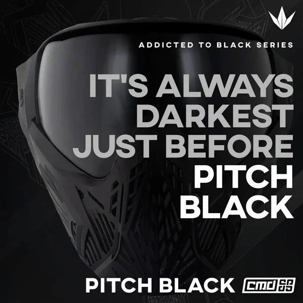 Bunkerkings CMD Command Paintball Maske - Pitch Black - Paintball Buddy