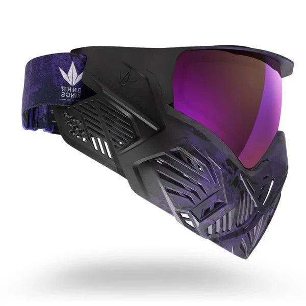 Bunkerkings CMD Command Paintball Maske - Purple Black Highlander - Paintball Buddy