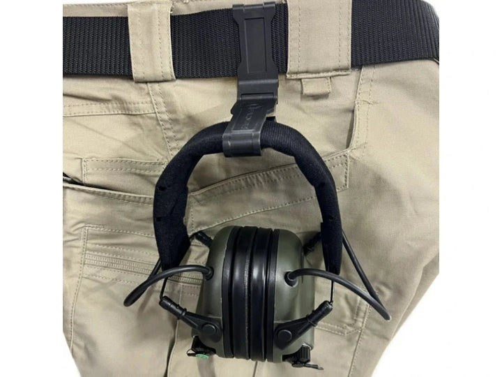 Earmor Gürtelclip für Headset - Schwarz - Paintball Buddy