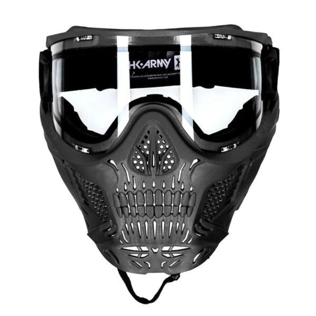 HK Army HSTL Thermal Paintballmaske Skull Death - Schwarz Klar - Paintball Buddy