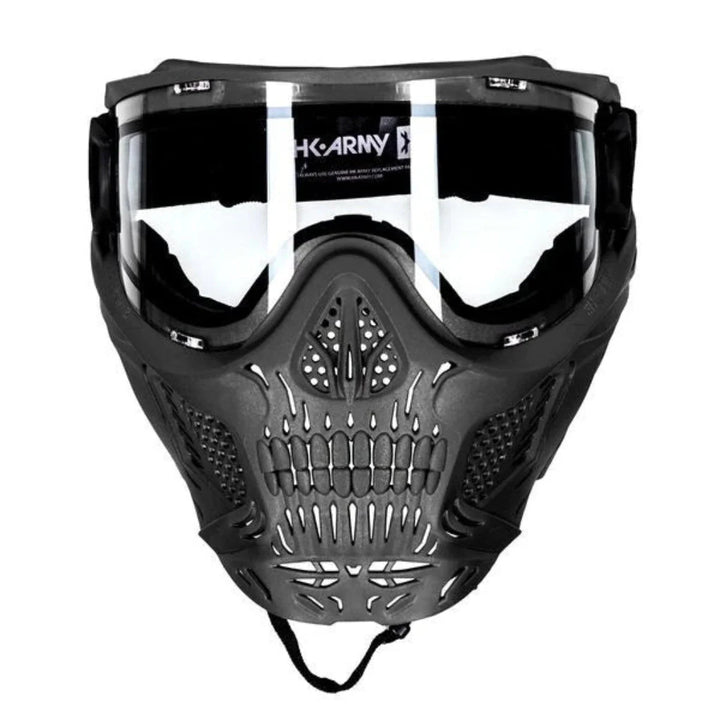 HK Army HSTL Thermal Paintballmaske Skull Death - Schwarz Klar - Paintball Buddy