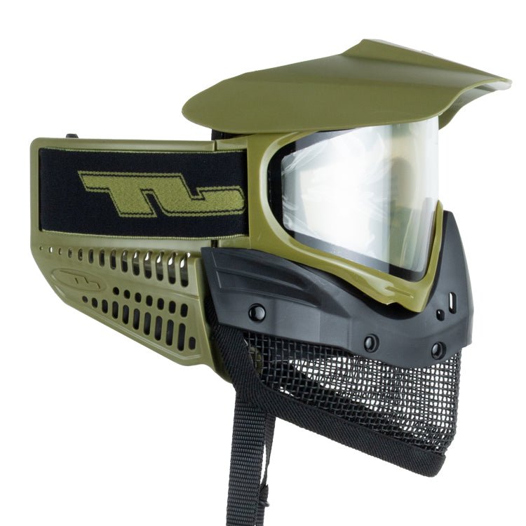 JT Tactical Mesh Paintball & Airsoft Maske - Oliv Schwarz - Paintball Buddy