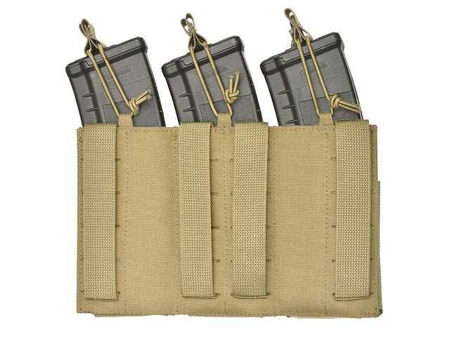 Laser - Cut Panel mit 6 AR15/AK Magazintaschen - Coyote - Paintball Buddy