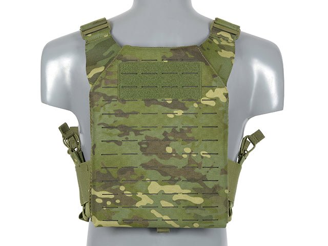 Laser - Cut Recon Plate Carrier inkl AR15 AK Mag Pouches - Multicam Tropic - Paintball Buddy