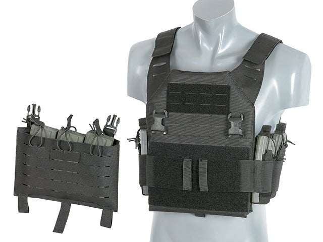 Laser - Cut Recon Plate Carrier inkl AR15 AK Mag Pouches - Multicam - Paintball Buddy
