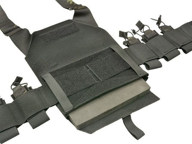 Laser - Cut Recon Plate Carrier inkl AR15 AK Mag Pouches - Schwarz - Paintball Buddy