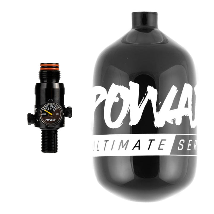 PowAir HP System Ultimate Series Ultralight 1,1Liter 300Bar + PowAir MaxReg Regulator - Paintball Buddy
