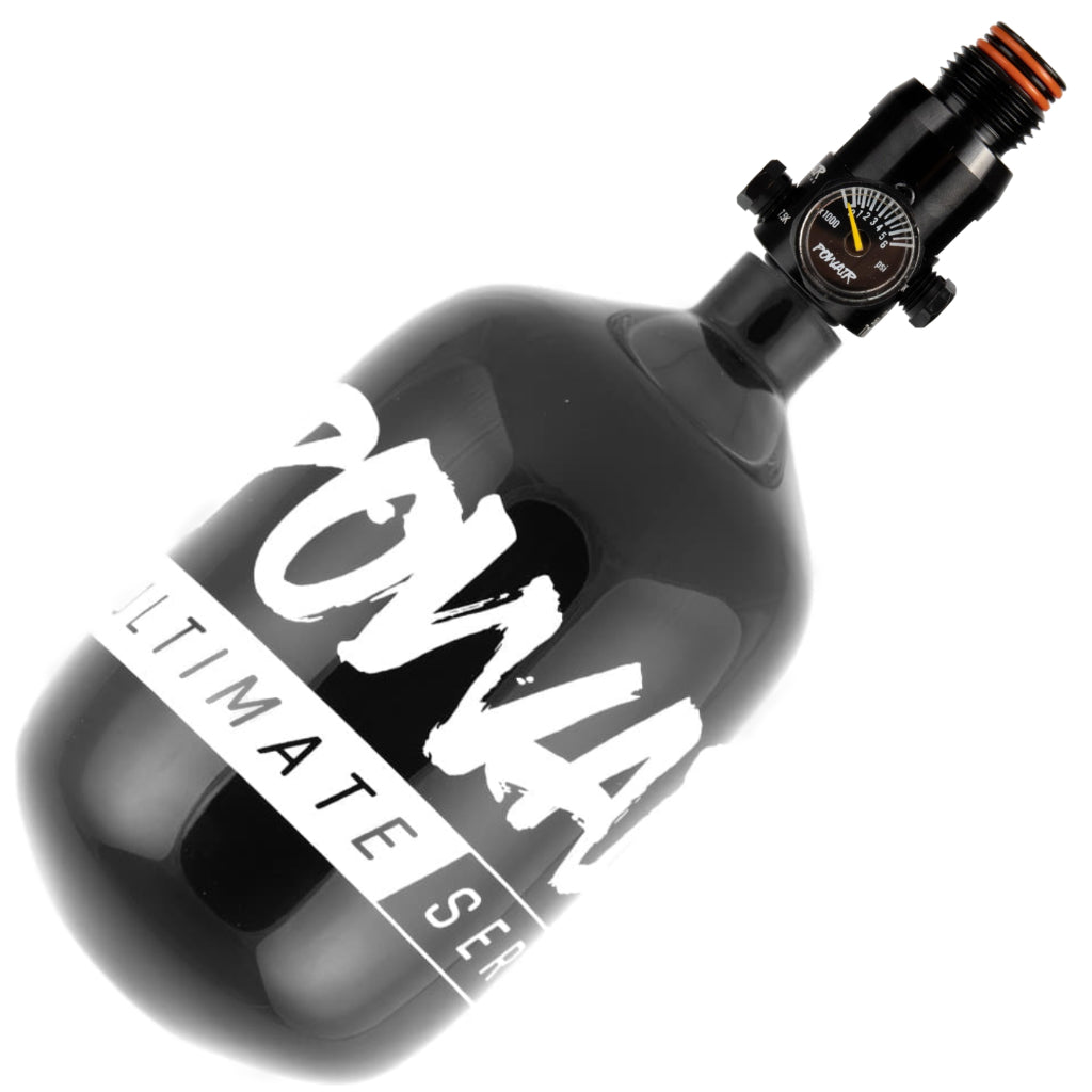 PowAir HP System Ultimate Series Ultralight 1,1Liter 300Bar + PowAir MaxReg Regulator - Paintball Buddy