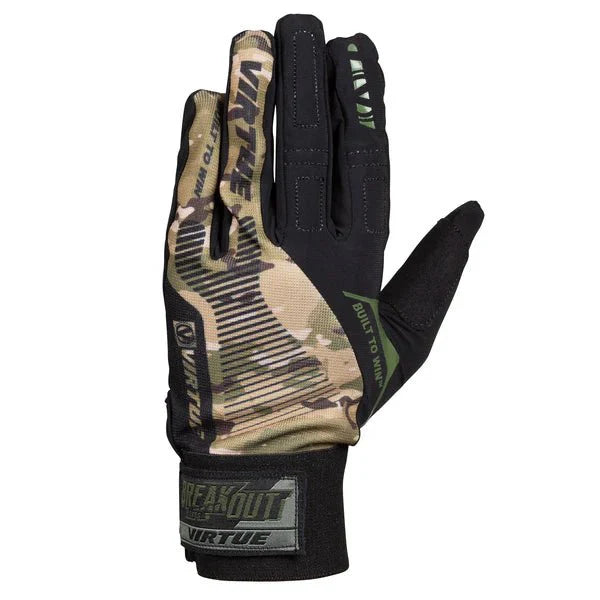 Virtue Breakout Gloves Ripstop Full Finger - Camo - Paintball Buddy