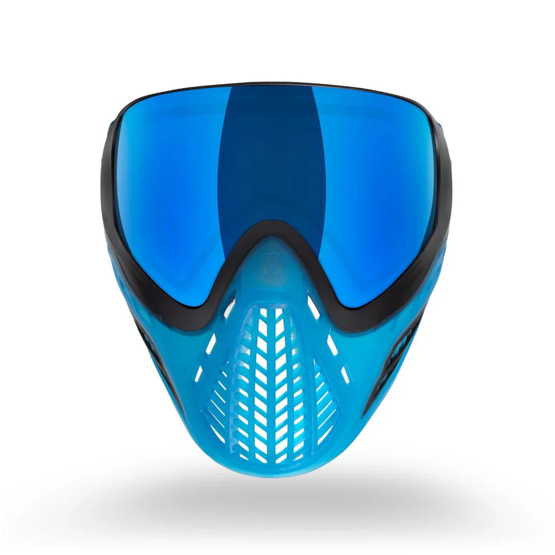 Virtue VIO Ascend Paintball Maske - Black Cyan SE - Paintball Buddy