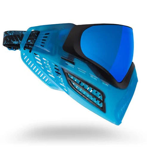 Virtue VIO Ascend Paintball Maske - Black Cyan SE - Paintball Buddy